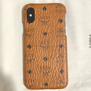 MCM iPhone X / XS Case Cognac